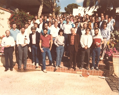 Attendees at the inaugural 1986 conference at the Westward Look